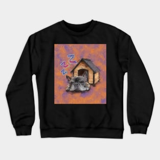 Sleeping French Bulldog Crewneck Sweatshirt